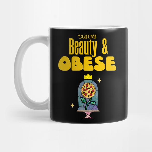 Beauty & Obese Joke Shirt by adorkabledustinwood